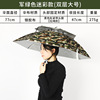 Double -layer anti -wind covered rain fishing umbrella hat head wearing umbrella sunscreen folding head, top umbrella hat outdoor sun fishing