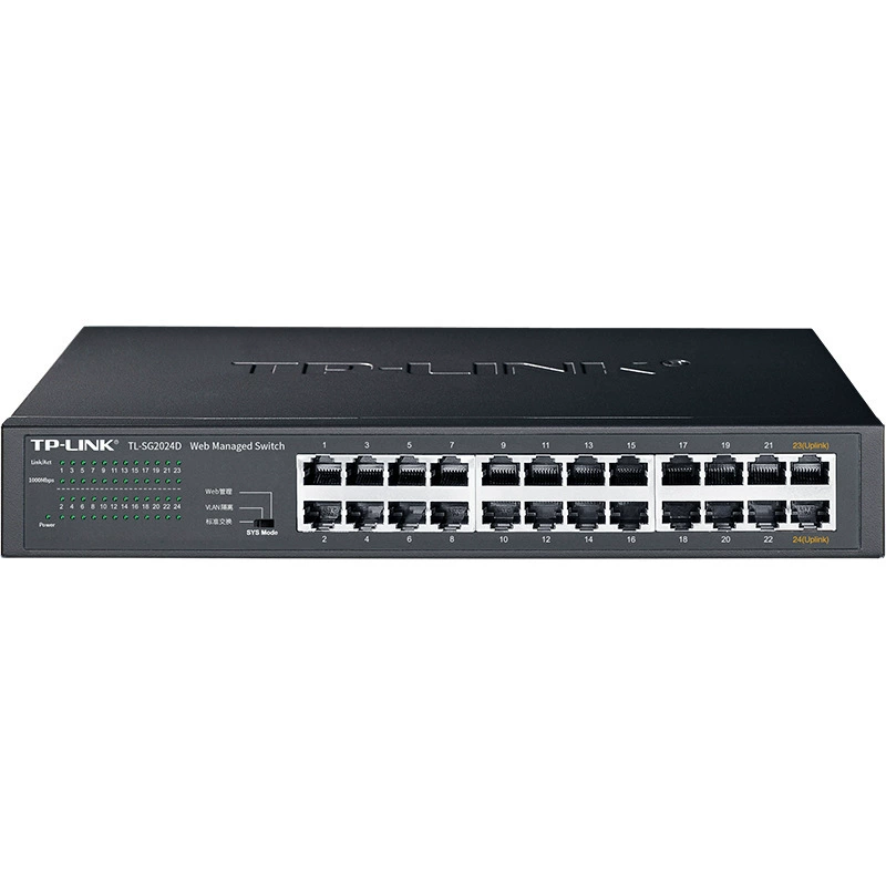 Коммутатор сети с управлением через веб-панель 24 порта Gigabit TP-LINK Pu Lian TL-SG2024D/24ge