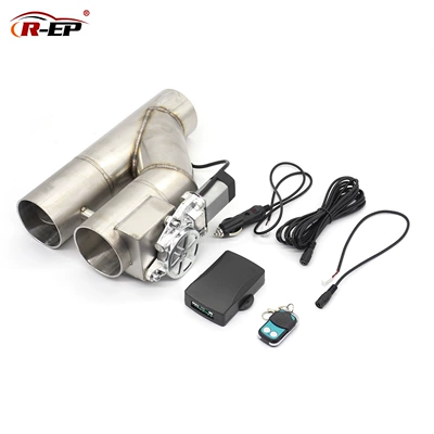 Cross-border hot-selling car universal electric remote control variable exhaust valve Y-shaped modified sports car sound adjustable exhaust pipe
