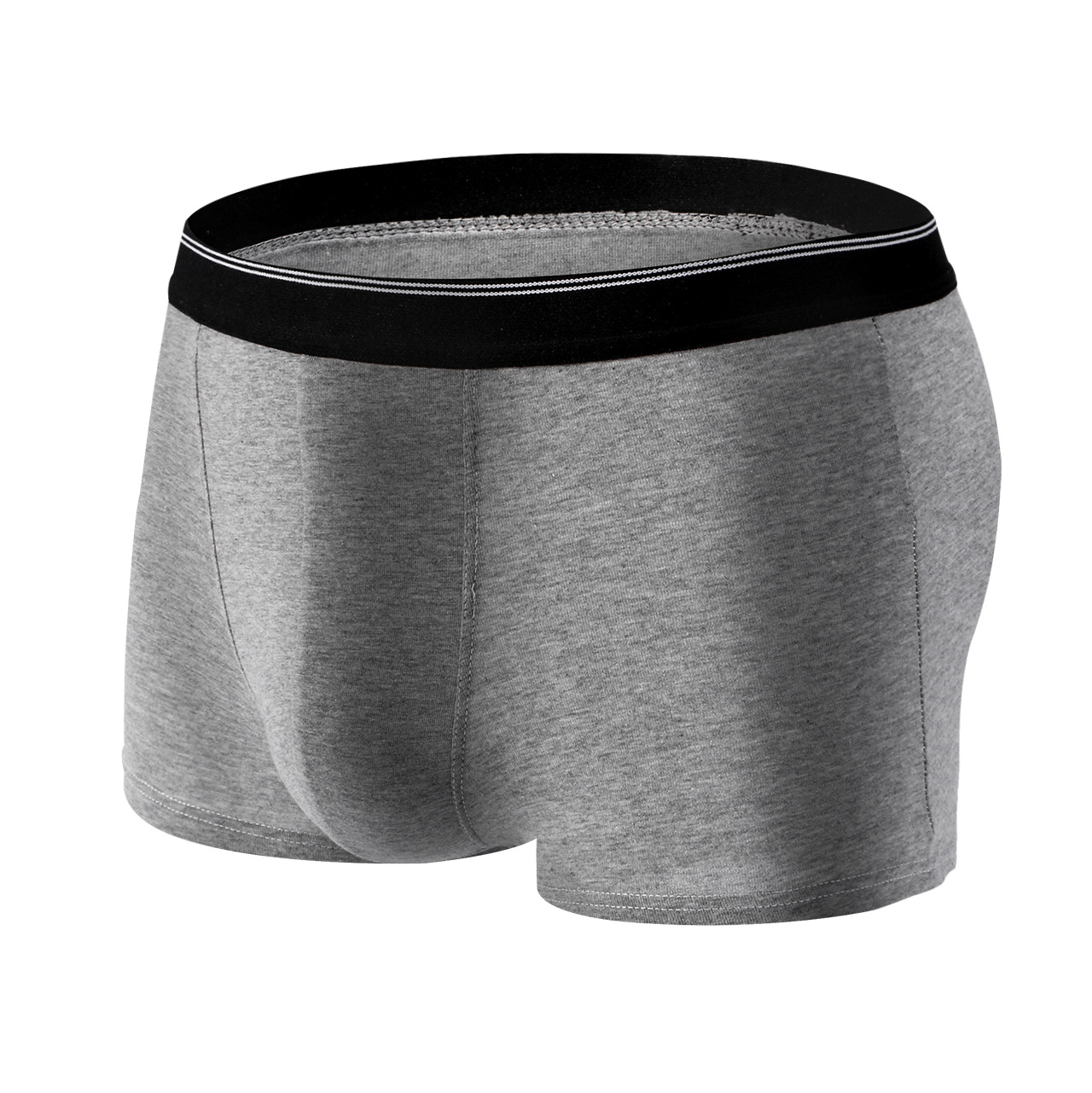Pantalones interiores de hombre algodón de ángulo plano hombre transpiración elástico hombre al por mayor jersey de color sólido procesamiento
