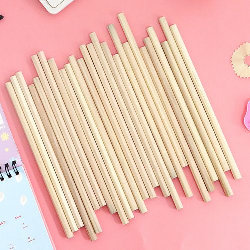 Student homework sketch positive posture wood first grade hexagon triangle log HB pencil stationery office children wholesale