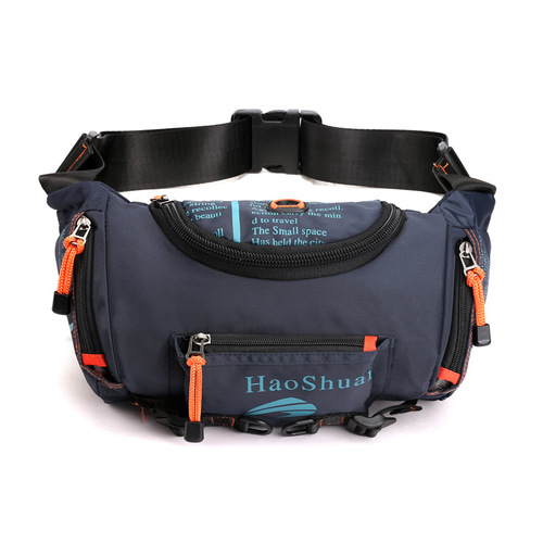 New multifunctional outdoor waist bag, sports men's shoulder crossbody bag, waterproof chest bag, cycling and mountaineering large capacity waist bag