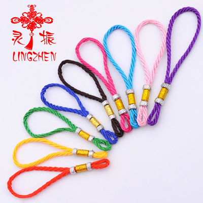 实力工厂直销银珠吊绳汽车挂件吊绳配件手把绳中国结挂绳现货批发|ru