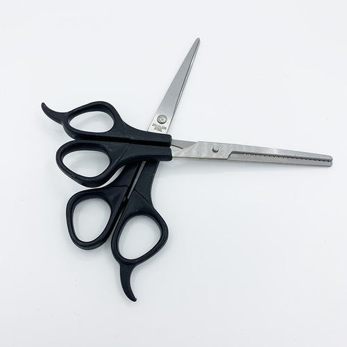 Hair Cutting Shears + Tooth Shears Combined Haircutting Scissors, Styling Scissors, Children's Eyebrow Scissors, Thinning Scissors Set, Cross-border