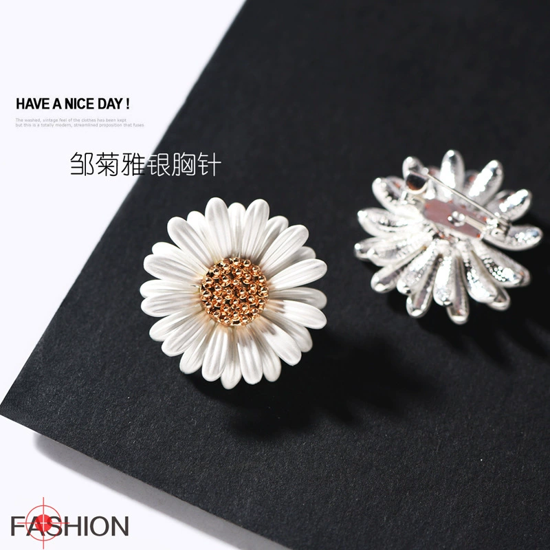 Fida фабрика прямой маленький цветок ромашки аксессуары для одежды маленькая брошь грудь Цветок Булавка шаль шляпа украшения для женщин 2 шт.