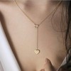 Metal necklace heart-shaped, pendant, 2022 collection, European style, suitable for import