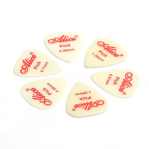 Alice Alice nylon electric acoustic guitar pick folk strumming fast-playing anti-slip shrapnel 100 pieces boxed PICK
