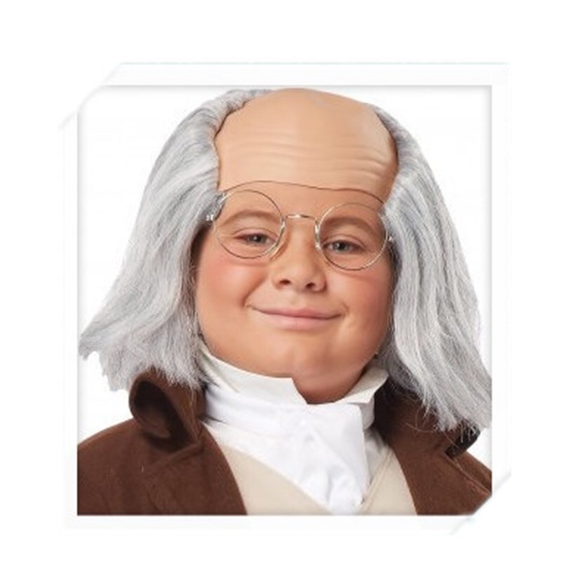 Halloween cosplay Wig Funny Old Man Wig Bald Einstein Half-Bald Monk Bald Headgear