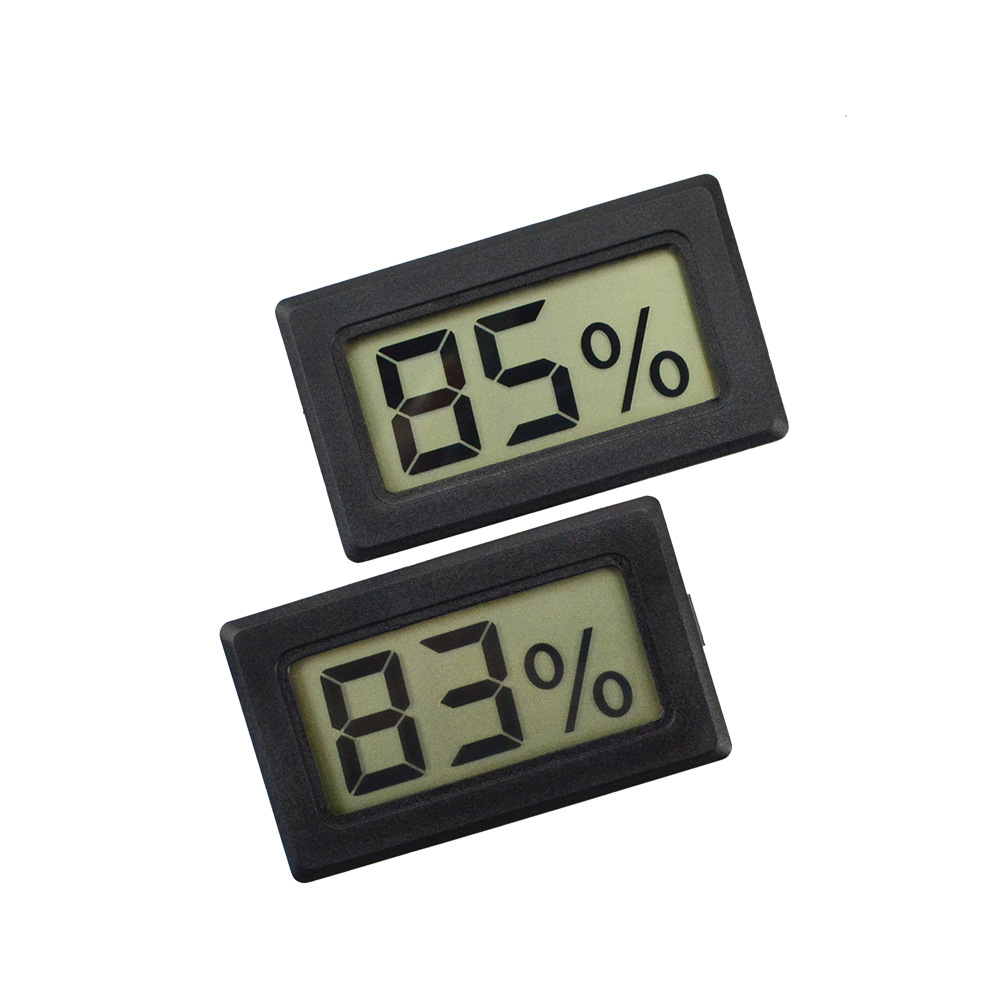 嵌入式迷你雪茄盒摄影箱电子无线数显湿度表陆龟角蜥宠物箱湿度计