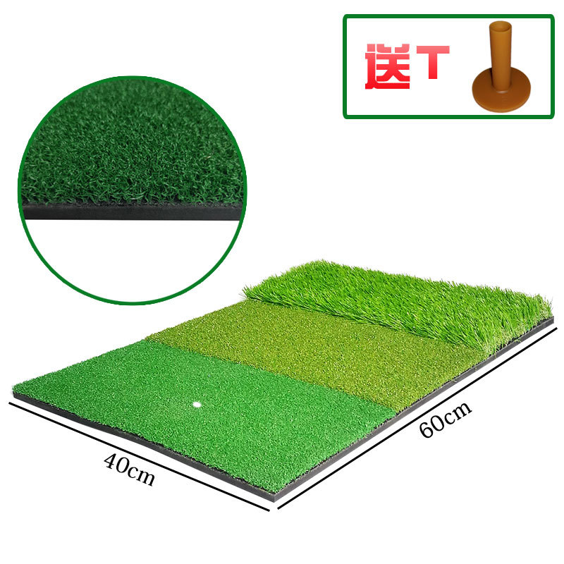 Fábrica al por mayor Golf multi-funcional huelga pad 40*60cm de largo y corto de corte de hierba Rod swing pad interior huelga pad