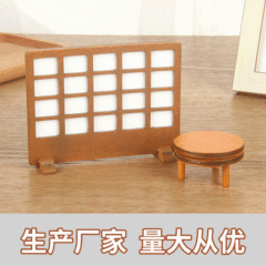 Factory Direct Supply Mini Home Retro Screen Partition Decorative Doll Accessory Decor Small Material Desk Decor Ornament