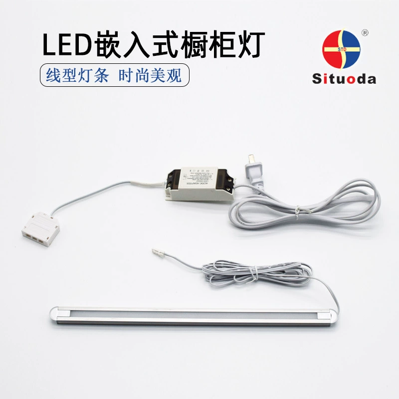 Встраиваемая лампа, тонкое внутреннее освещение, LED-панель для шкафа, 12V