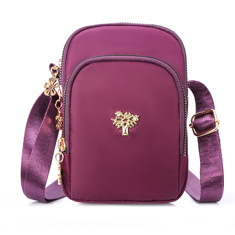 Fábrica al por mayor nueva moda de un solo hombro bolso de teléfono móvil crossbody pequeño bolso vertical pequeño bolso de hombro bolso de nylon