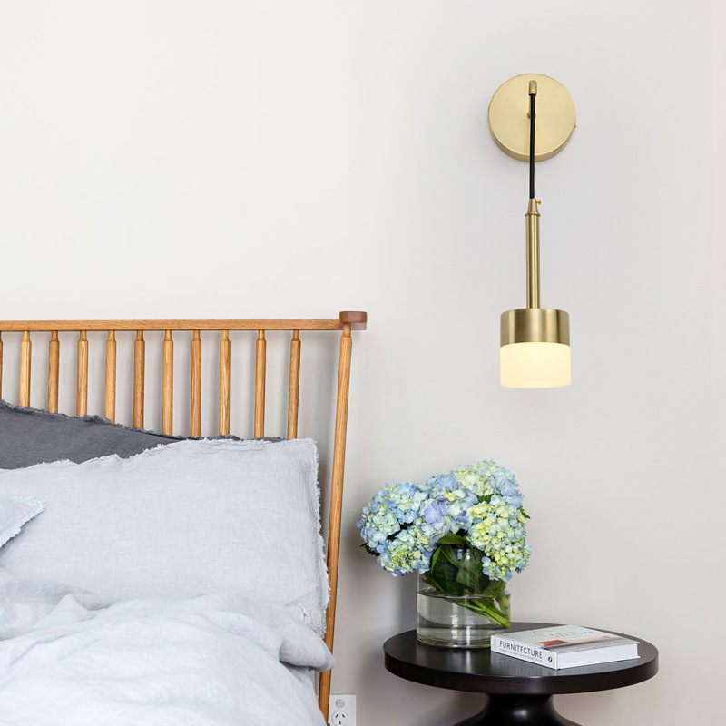 Nordic Wall Lamp Cross-Border Product Living Room Creative Bedroom Bedside Wall Lamp Background Wall Brass Simple Wall Lamp Nordic Wall Lamp Cross-Border Product Living Room Creative Bedroom Bedside Wall Lamp Background Wall Brass Simple Wall Lamp