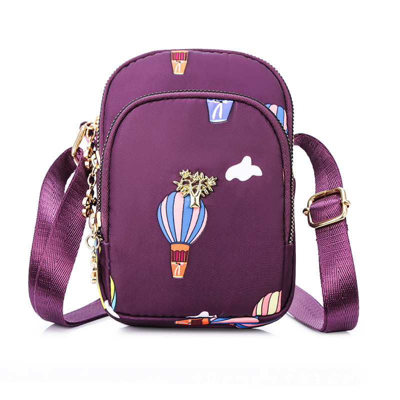 Fábrica al por mayor nueva moda de un solo hombro bolso de teléfono móvil crossbody pequeño bolso vertical pequeño bolso de hombro bolso de nylon