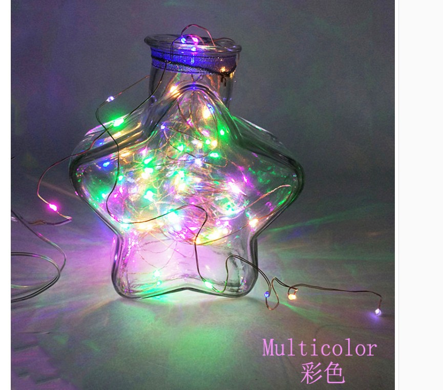 CR2032 caja de la batería alambre de cobre luz cadena pastel fresco ramo caja regalo chino San Valentín Navidad amante Navidad Decoración