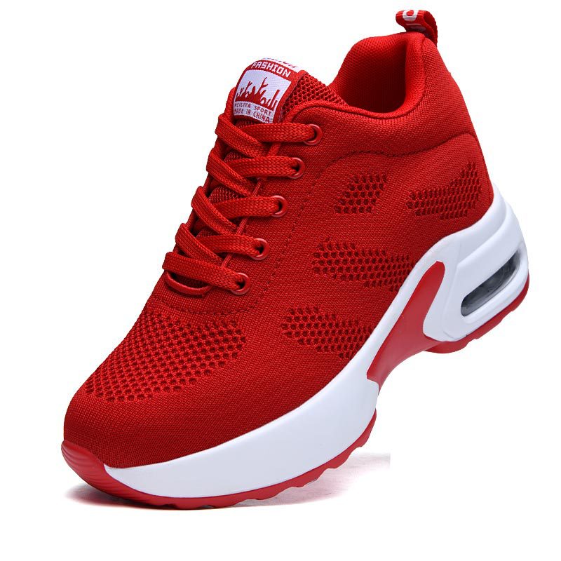 2026 Cross-Border Wholesale Sports Shoes for Women, Dropshipping Amazon Sneakers, Women's Shoes for Summer and Spring, Platform Shoes for Women, Red Dad Shoes