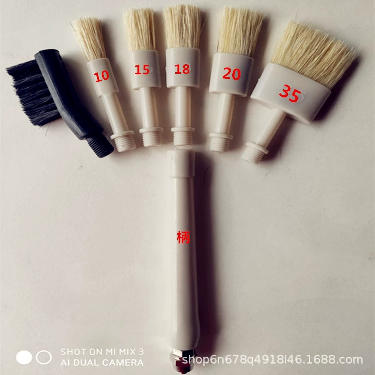 Щетка для склеивания подошвы, промышленная зубная щетка из свиной щетины, специальная зубная щетка для обувной машины, щетка с плоской головкой, прямые продажи с фабрики