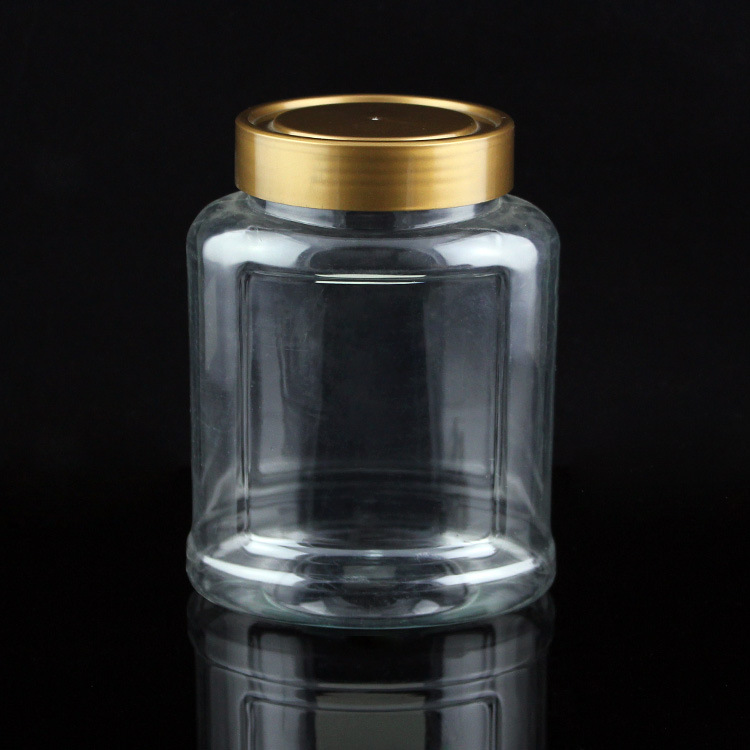 厂家销售杂粮罐 透明塑料瓶 透明异型瓶 糖果塑料罐 塑料茶叶罐