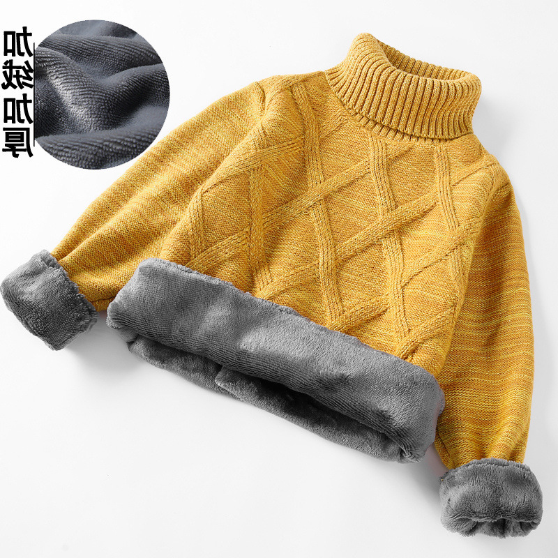 Children's fleece demi-season base body-friendly sweater, 2023, for teenagers, Korean style, children's clothing, increased thickness 2