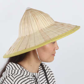 临沂批发 农民斗笠竹编草帽批发 旅游防雨帽子 夏季用品