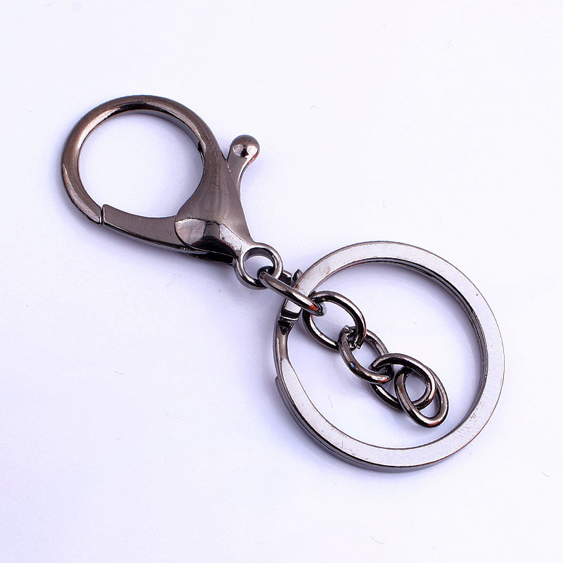 Directo de fábrica Nuevo llavero de metal DIY llavero de tres piezas de aleación de zinc broche de langosta accesorios de la joyería