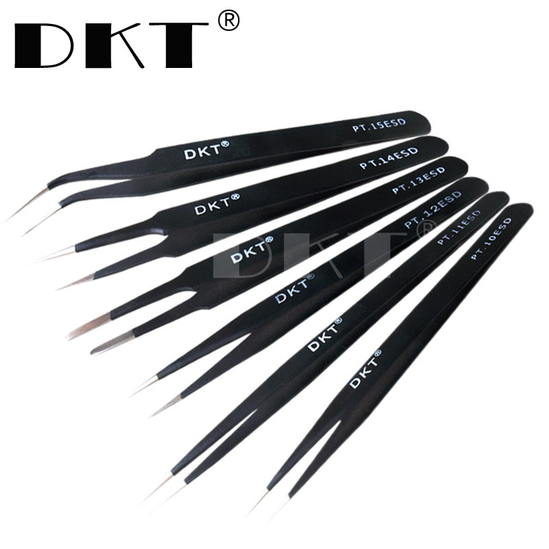 DKT不锈钢精密镊子金属烤漆/镊子PT-10/ 11/ 12/ 13/ 14/ 15镊子