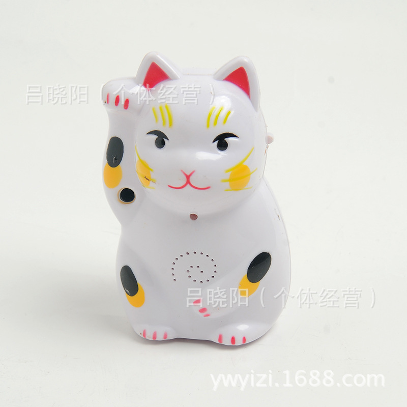 招财猫卡通开爱立体招财猫电子迎客无线感应门铃迎宾器智能