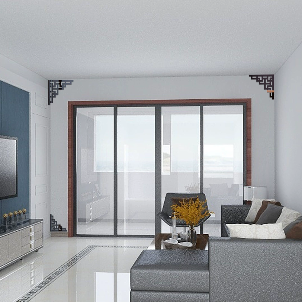 Классическая диагональная кружевная Зеркальная Наклейка на стену в европейском стиле акриловый фон стены 3D украшение потолка SQ601K