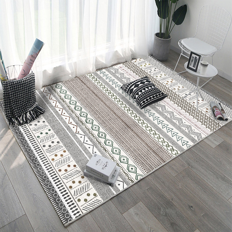Cross-Border Scandinavian Ins Printed Living Room Sofa Carpet Retro Accessible Luxury Coffee Table Mat Bedroom Full Room Bedside Blanket Cross-Border Scandinavian Ins Printed Living Room Sofa Carpet Retro Accessible Luxury Coffee Table Mat Bedroom Full Room Bedside Blanket