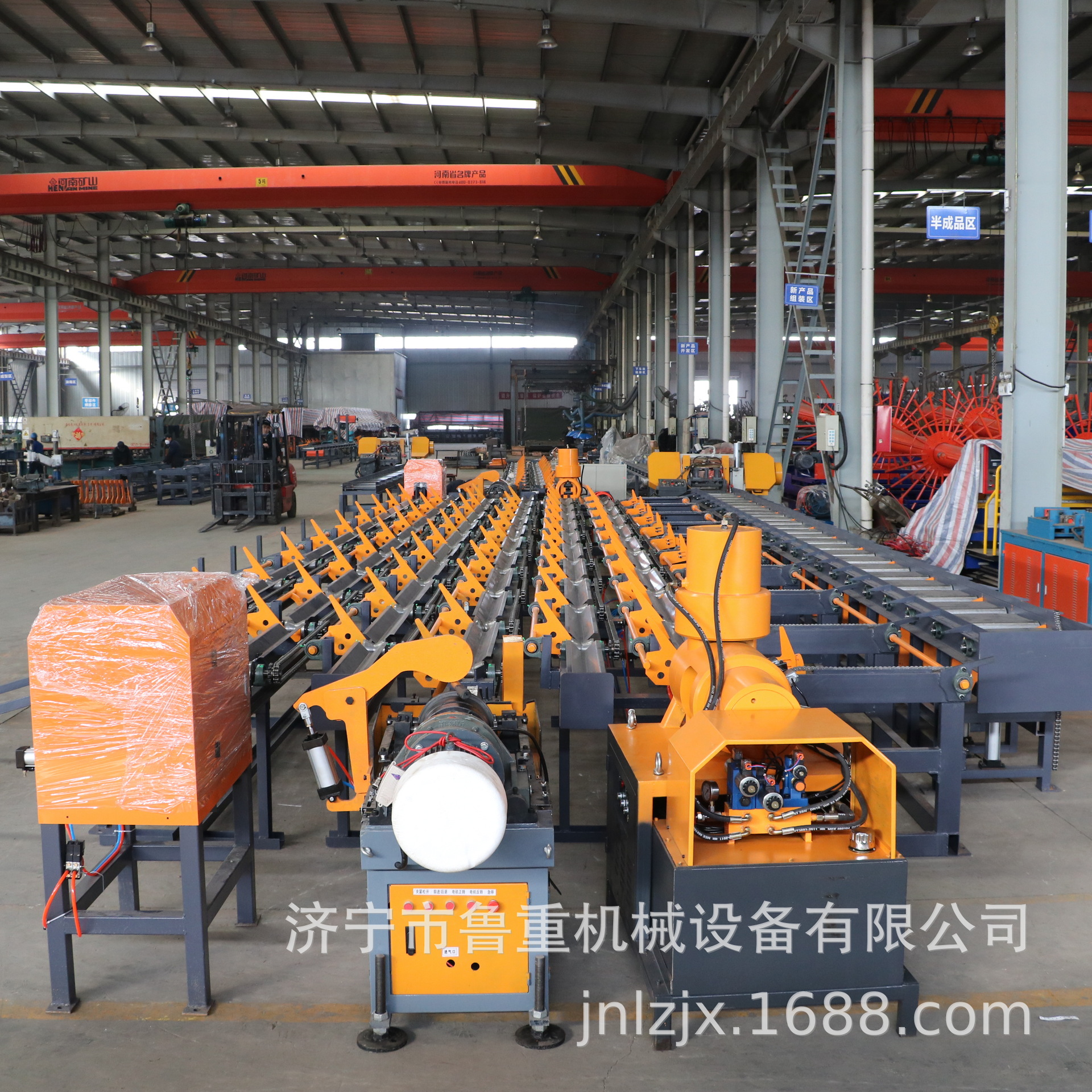 进口系统钢筋锯切墩粗套丝打磨生产线 全自动化钢筋锯切套丝设备