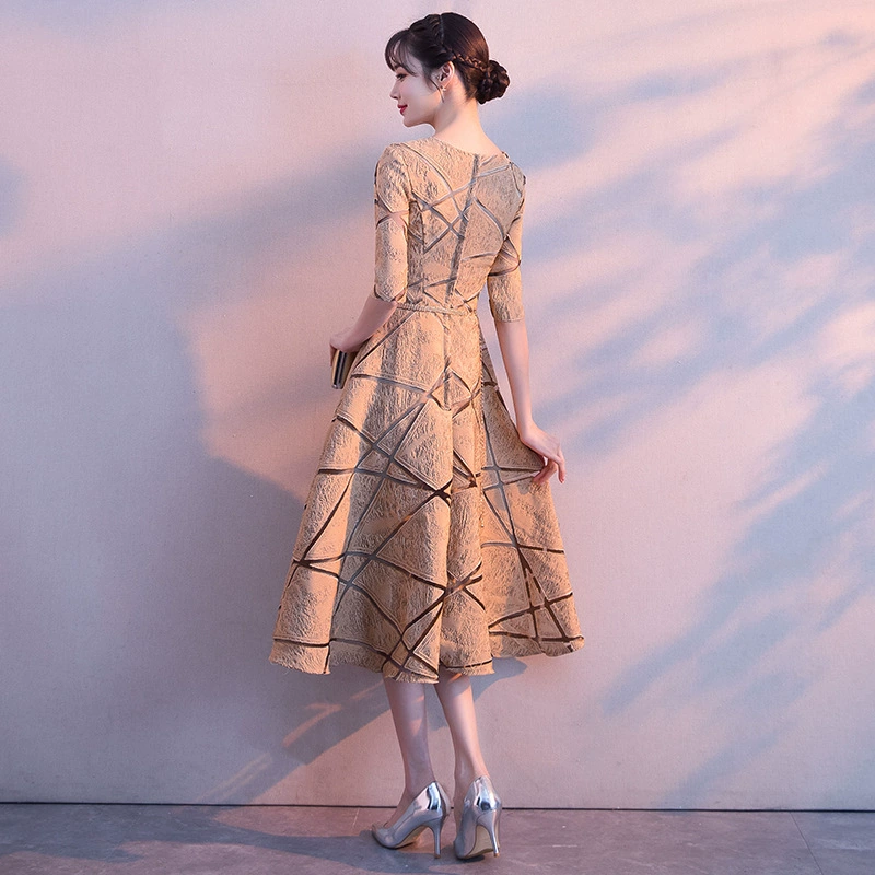 Demi-season evening dress