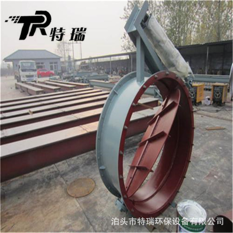 钢厂气动圆风门 烟道通风蝶阀气动挡风门国标法兰通风蝶阀 冷风阀