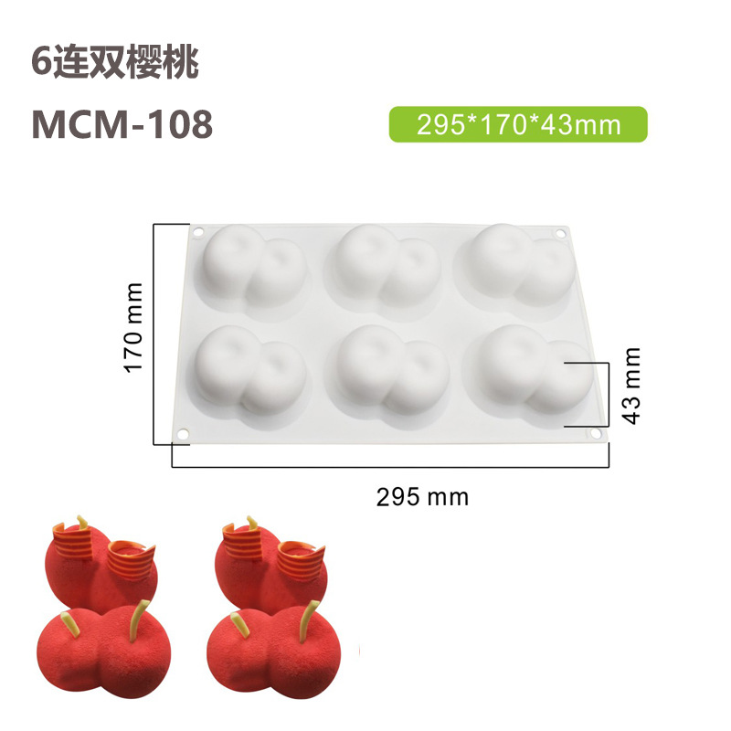 Melocotón manzana pera simulación fruta mousse pastel molde de silicona limón piña mango naranja cereza molde de postre