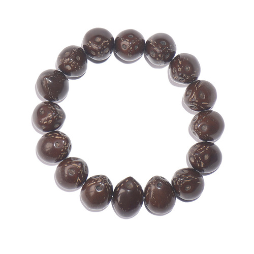Handmade Aesthetic Spun Golden Rat Bead Bracelet with High Polished Natural Seeds, Exquisite Craftsmanship, Perfect for Collection and Play