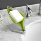 TikTok Explosions Fashion Simple Leaf-shaped Draining Soap Box Kitchen Bathroom Soap Holder with Suction Cup