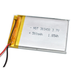 Factory direct sales 3.7V polymer lithium battery 303450 500mAh driving recorder GPS navigator battery