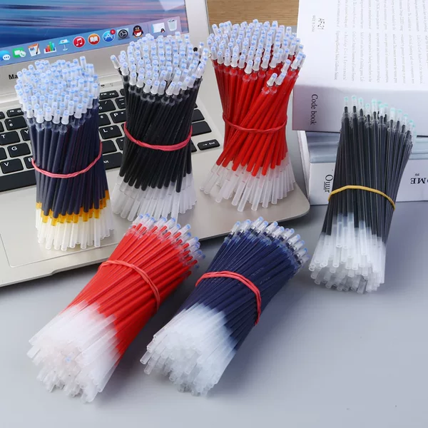 Bullet neutral refill 0.5mm student stationery needle head sign pen black replacement refill factory outlet
