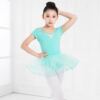 Children's summer dancing gym suit, clothing, with short sleeve