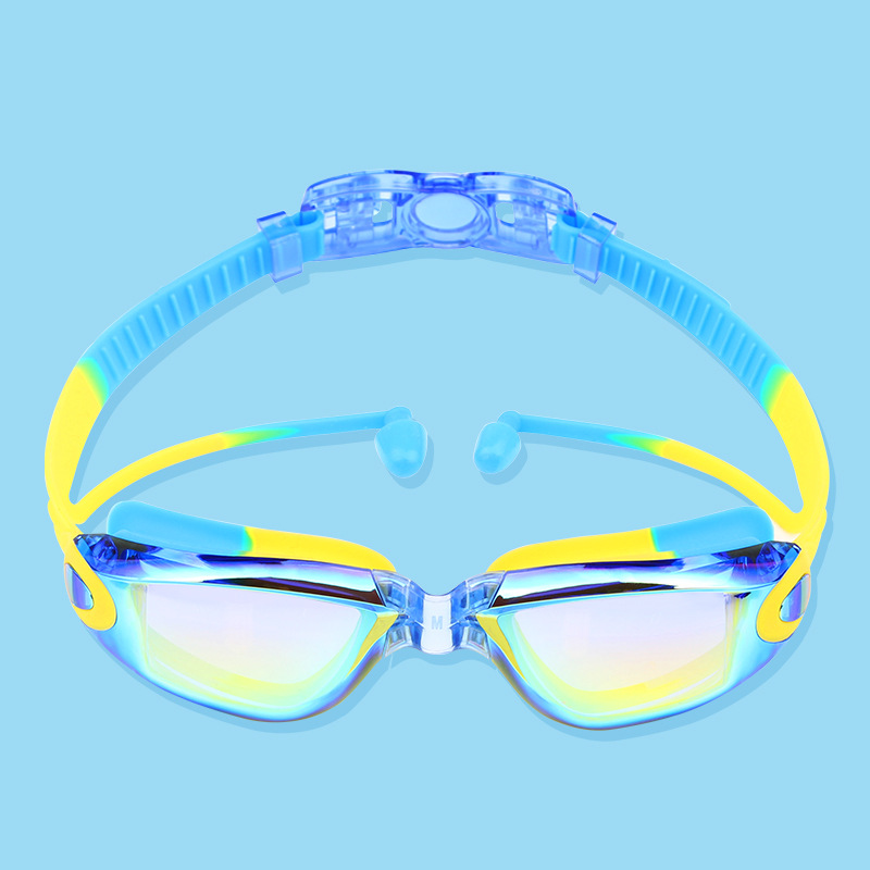Color plated blue and yellow