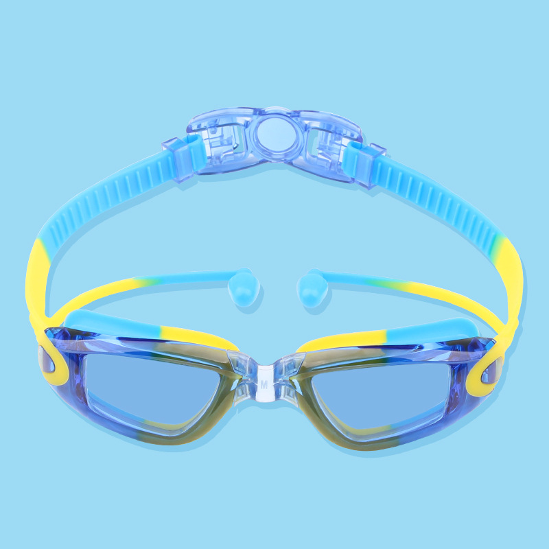 Transparent blue yellow