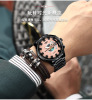 Mesh waterproof swiss watch, steel belt stainless steel for leisure, men's watch, internet celebrity