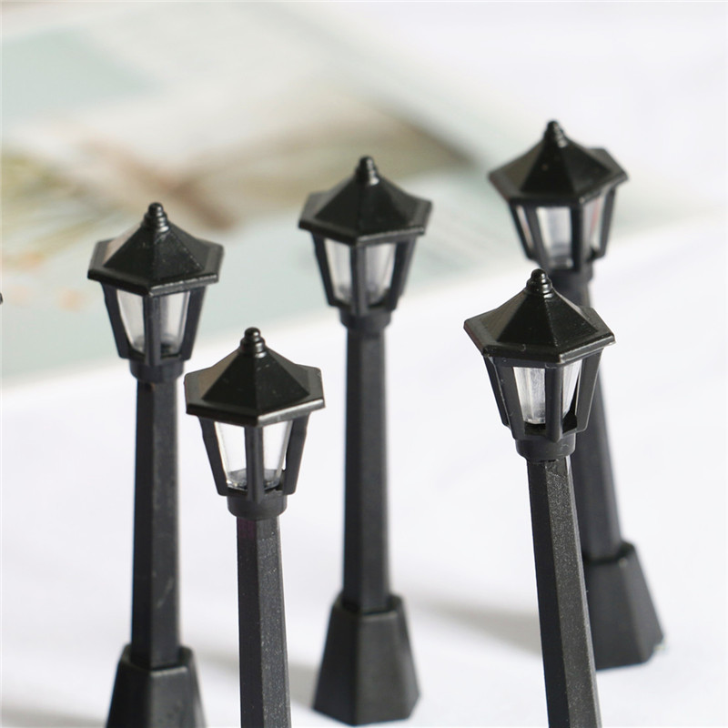 Dollhouse Dollhouse micro landscape decoration model lamp street lamp simulation lamp creative small decoration ornament
