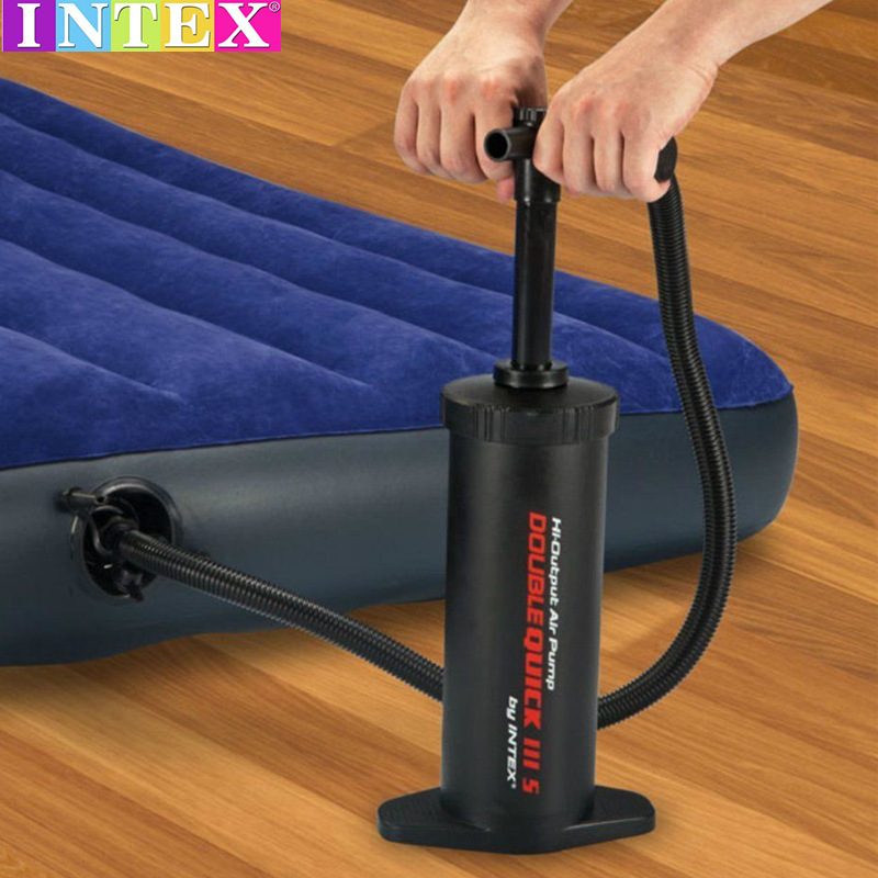 INTEX68605 Swimming Pool Inflatable Mattress Lifebuoy Large Air Pump Drawable Dual-use Labor-saving Pump