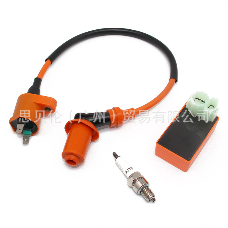 GY6/50cc/125cc/150cc scooter modificado naranja bobina de encendido encendedor A7TC bujía