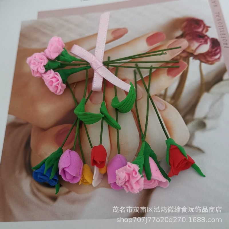 1:12娃娃屋配件dollhouse场景模型 花园客厅场景摆件 DIY仿真插花