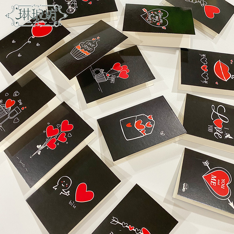 Linlang colmillo mezclado tarjeta colgante ramo de cumpleaños bendición yilu usted en línea celebridad tarjeta de felicitación pieza de amor primavera y verano nuevo