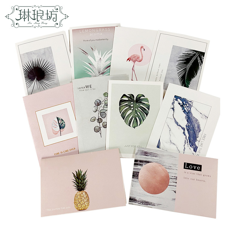 Linlang colmillo mezclado tarjeta colgante ramo de cumpleaños bendición yilu usted en línea celebridad tarjeta de felicitación pieza de amor primavera y verano nuevo