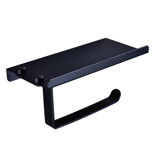 Space aluminum mobile phone paper towel holder bathroom roll paper holder storage and organization toilet paper holder bathroom mobile phone paper towel holder