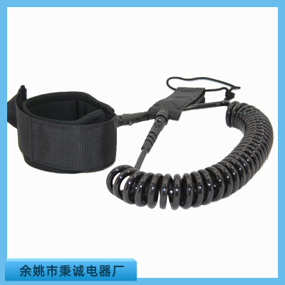 冲浪板安全绳防溺水防脱落钢丝绳全桨板滑水板专用脚牵引绳脚绳|ms